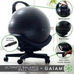 Gaiam Balance Ball Chair - Ergonomic Home Fitness