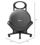 Gaiam Balance Ball Chair - Ergonomic Home Fitness