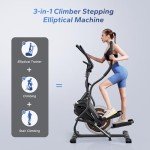 MERACH 3-in-1 Elliptical and Stair Stepper Machine