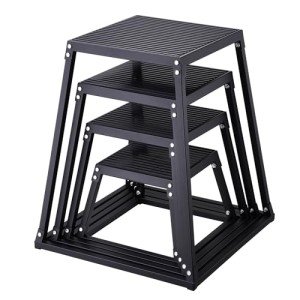 VEVOR 4-Piece Plyometric Jump Box Set, Black