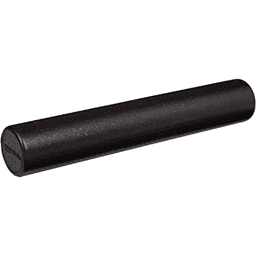 High-Density Round Foam Roller - 36 Inch Black