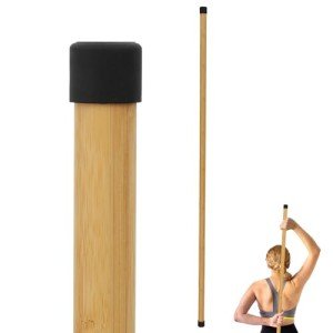 Bamboo Yoga Stretch Stick for Mobility and Posture