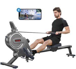 Dripex Magnetic Rowing Machine with Bluetooth Support