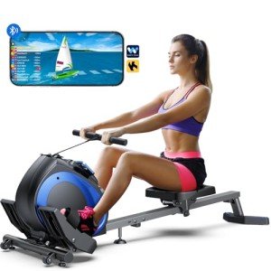 WELLFIT Magnetic Rowing Machine for Home Fitness