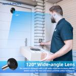 Awapow Smart Peephole Doorbell Camera with 120° View