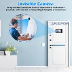 Awapow Smart Peephole Doorbell Camera with 120° View