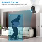 KERUI Mini WiFi Security Camera with Auto Tracking