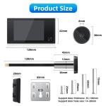 Awapow Smart Peephole Doorbell Camera with 120° View