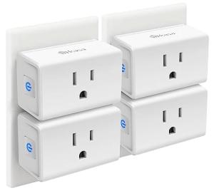Kasa Smart Plug Mini 15A, 4-Pack Wi-Fi Outlet
