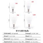 Smart High Brightness LED Bulb E27 E14
