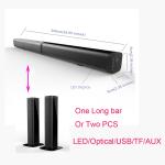 Ultra Slim Bluetooth Soundbar with Built-in Subwoofer