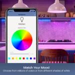 RGB Smart Bulbs, WiFi, Works with Alexa & Google