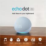 Echo Dot 5th Gen Smart Speaker with Clock