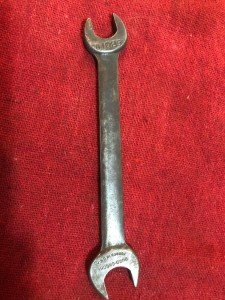 Duro-Chrome G1025 1/2" x 19/32" Open End Wrench with G Code 1945 War Production
