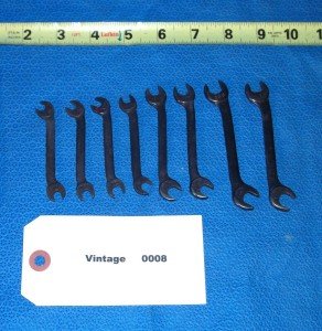 Vintage Set of 8 Duro Chrome Ignition Wrenches G61 thru G68 Made in USA