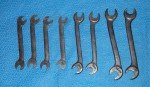 Vintage Set of 8 Duro Chrome Ignition Wrenches G61 thru G68 Made in USA