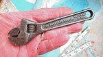 Vtg  THE SCHOLLER MFG CO Buffalo NY USA Small 6" Adjustable WRENCH  L8