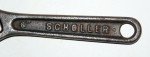 Old Vintage SCHOLLER 6" Adjustable Crescent style wrench tool Buffalo NY