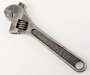 6” Scholler Mfg. Co.(Buffalo, NY) Adjustable Wrench / Vintage Hand Tool