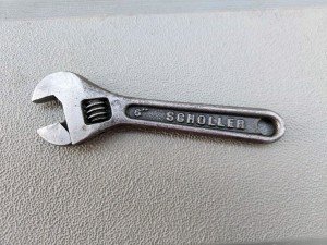 Vintage 6" SCHOLLER Adjustable Wrench THE SCHOLLER MFG. CO.