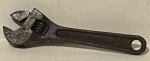 vintage  Scholler 6'' adjustable  wrench, Scholler Mfg. Co. Buffalo NY