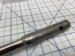 Possibly Duro-Chrome 675,  1/2" Drive 10" Long Knurled Round Head Ratchet USA