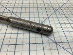 Possibly Duro-Chrome 675,  1/2" Drive 10" Long Knurled Round Head Ratchet USA