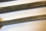 Six (6) Vintage PLOMB & DURO-CHROME Combination Wrenches, 5/8 to 3/8, Very Nice