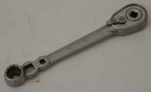 Vtg. Duro-Chrome 4490 Ratcheting Refrigeration Wrench Square Drive !!Excellent!!