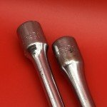 Vintage Duro Chrome 4435 12in & 4433 6in Socket Extensions 3/8" Drive USA