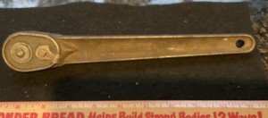 Vintage Duro 1/2" Chrome Ratchet Wrench 1932