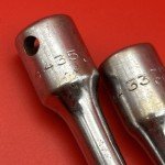 Vintage Duro Chrome 4435 12in & 4433 6in Socket Extensions 3/8" Drive USA