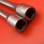 Vintage Duro Chrome 4435 12in & 4433 6in Socket Extensions 3/8" Drive USA