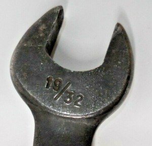 Duro Chrome USA 19/32 x 11/16 Black Finish Open End Wrench G1027 A1