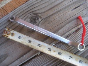 1960s Vtg DURO CHROME * 3/8" & 7/16" Deep Offset Box End Wrench 2015 x 6 Pt USA