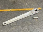 Vintage Duro-Chrome 1/2” Drive Flip Flop Ratchet With Oil Port No. 677D 1933 Pat