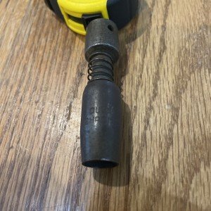 VINTAGE DURO CHROME NO. 4498 SPRING SLOTTED SPECIALTY SOCKET ⅜” DRIVE USA