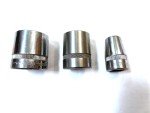 (3) DURO-CHROME USA 8-Point STAR DBL. SQUARE 1/2" Dr. Sockets 13/16, 11/16, 3/8