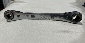 Vintage Duro-Chrome Multi Ratchet 0712 Square Drive 1/4 3/8 5/16 3/16