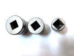 (3) DURO-CHROME USA 8-Point STAR DBL. SQUARE 1/2" Dr. Sockets 13/16, 11/16, 3/8