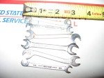 WILLIAMS & DURO CHROME MINI OPEN END WRENCHES,6-PCS.