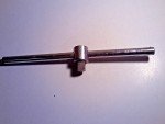DURO CHROME 3/8" DRIVE, 10" SLIDING T-HANDLE BREAKER BAR, #663 MADE IN U.S.A.