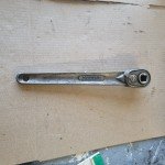 RARE Vintage DURO-CHROME 1/2" Drive Ratchet No. 678D Made In The USA