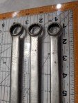 Vintage Duro Chrome Combination Wrench Set 9/16" 5/8" 11/16" USA