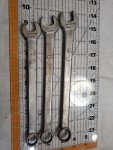 Vintage Duro Chrome Combination Wrench Set 9/16" 5/8" 11/16" USA