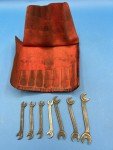 Vintage Duro Chrome ignition midget Wrench Set with Case Made In USA Used Nice!