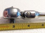 Vintage Duro-Chrome Flex Head, 3/8 Drive, Ratchet 4436 Round Head Reversible USA