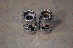 Duro Chrome 2pc 3/8" Drive 6pt Universal Joint Sockets, 3/8" & 7/16", USA