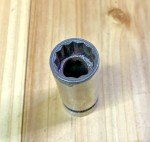 Duro Chrome USA 9/16" 12 Point 3/8" Drive Deep Chrome Socket2744