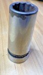 Duro Chrome USA 9/16" 12 Point 3/8" Drive Deep Chrome Socket2744